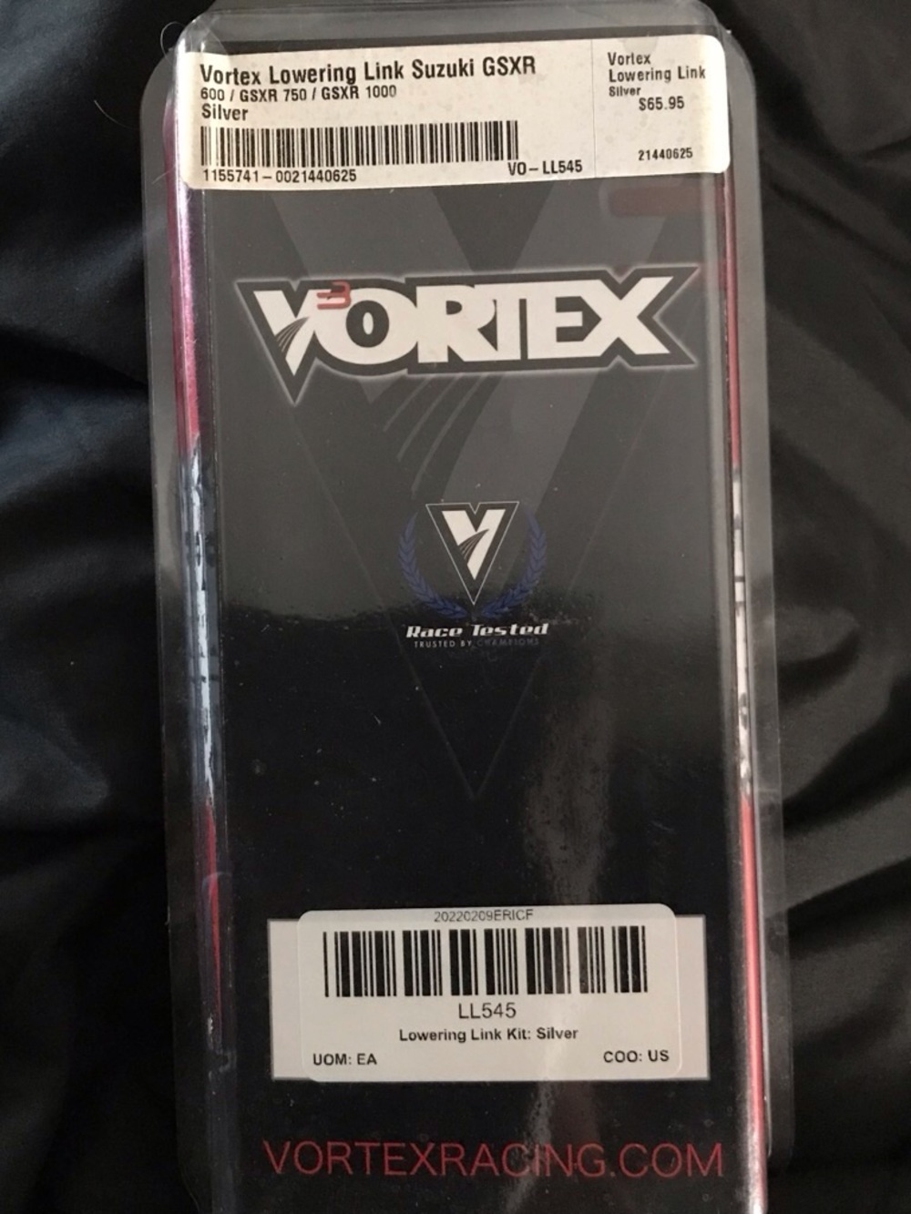 Vortex Silver Lowering Link Kit for Suzuki GSXR